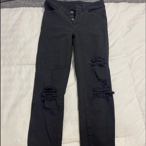 Ripped black American Eagle jeans